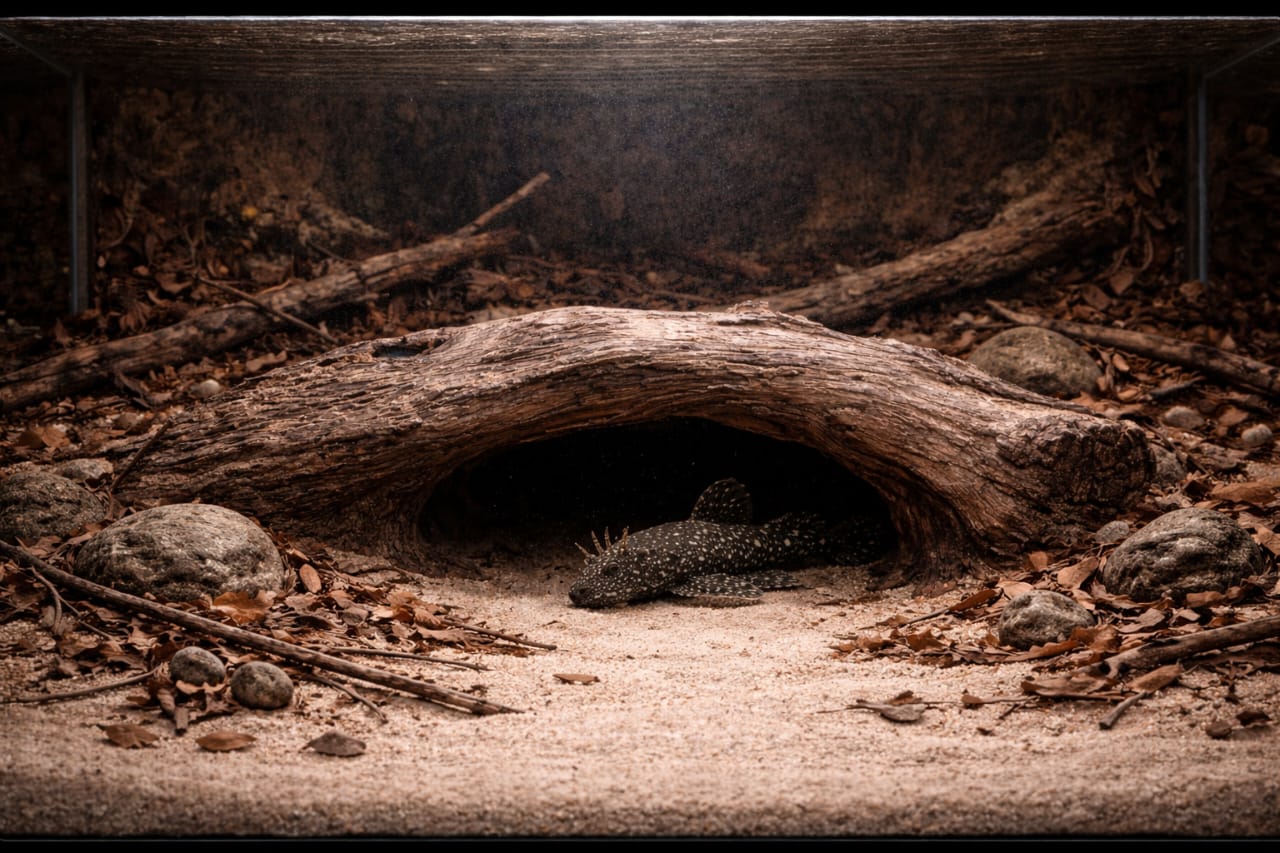 Forest Floor Refuge 36x10 inch LXH Log piece