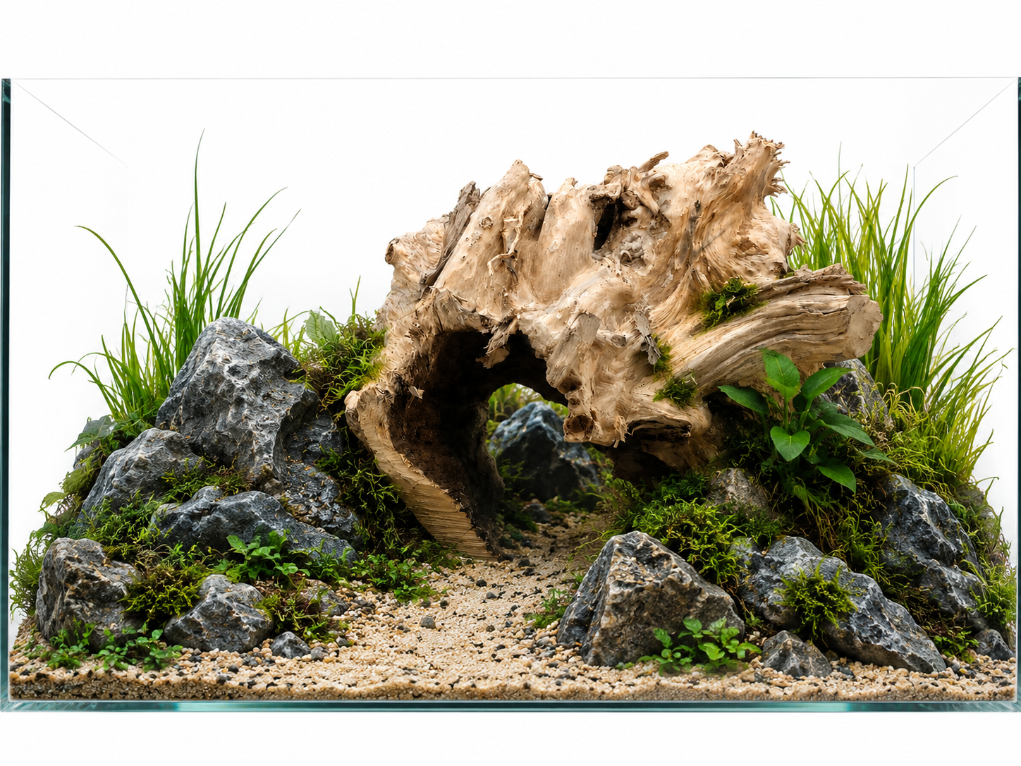 Hollow piece/cave piece suitable for 2 ft tanks