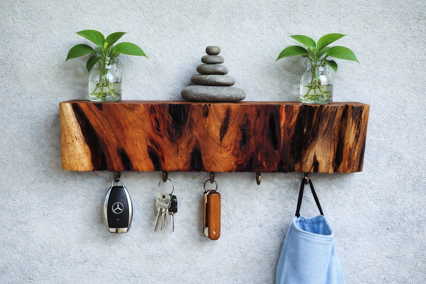 Sculpted Driftwood Entry Console — Handcrafted Functional Art