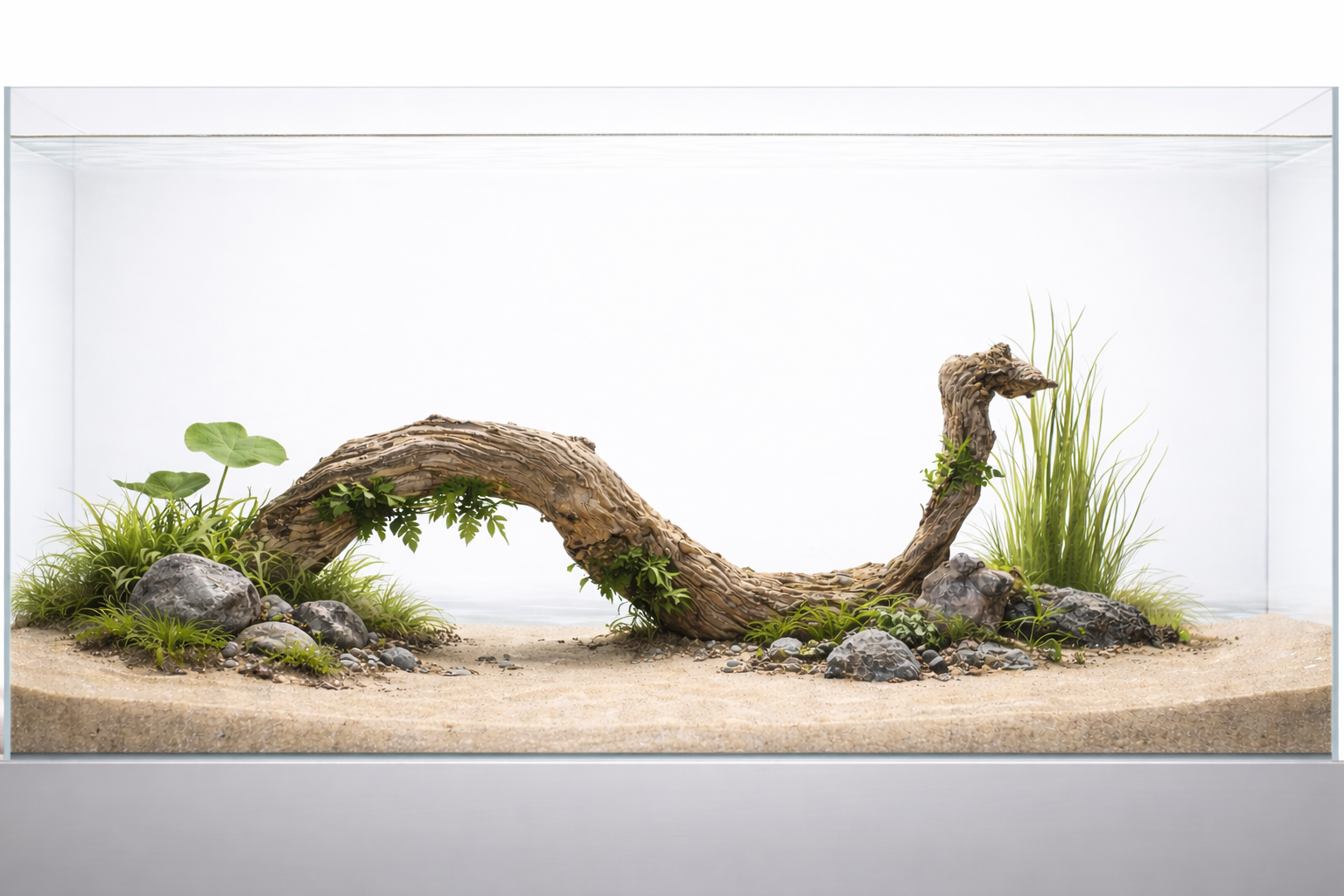 48×18 inch – Twisted Driftwood Log | Premium Single-Piece Natural Wood for Large Aquascapes